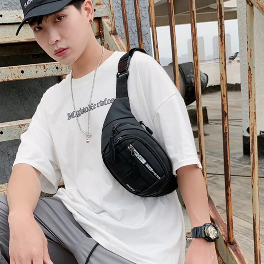 

Multi-function Crossbody Chest Bag Waterproof Lightweight Fanny Phone Pack Wear-resistant Large Capacity Marathon Running Bag