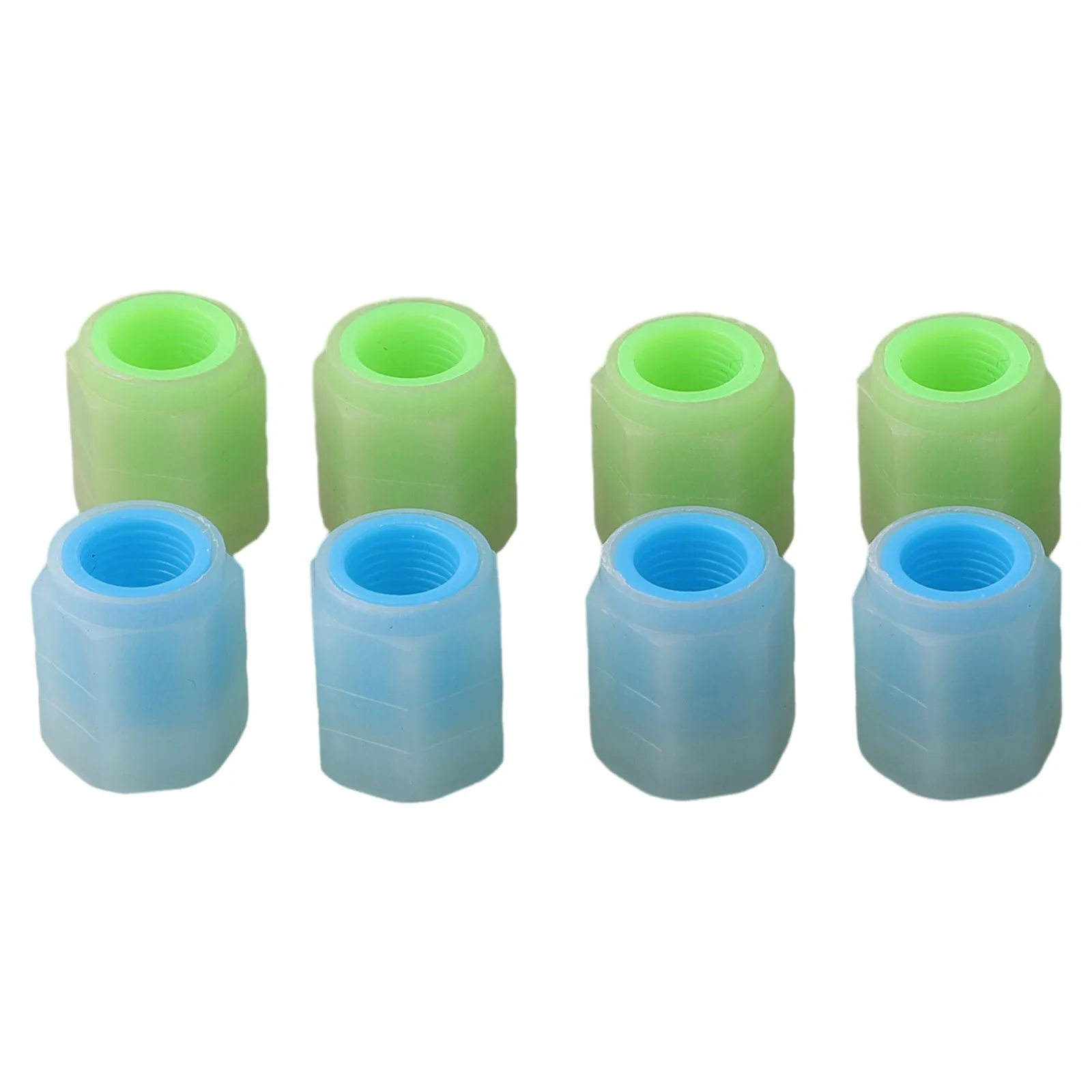 Tire Valve Stem Covers Tire Valve Stem Cap Luminous Tight Leak-proof Seal ABS Material Blue High Quality For Bikes