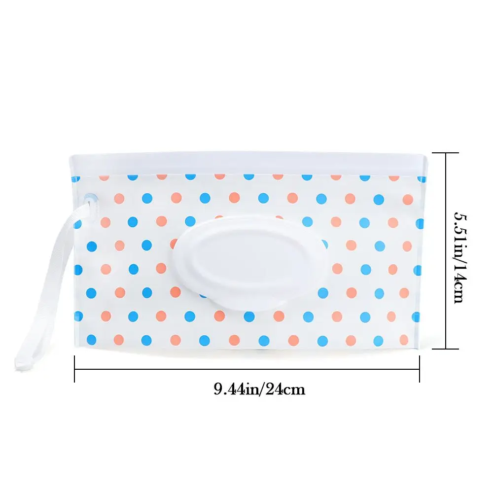 Outdoor Cute Carrying Case Flip Cover Snap-Strap Portable Cosmetic Pouch Tissue Box Wet Wipes Bag Stroller Accessories