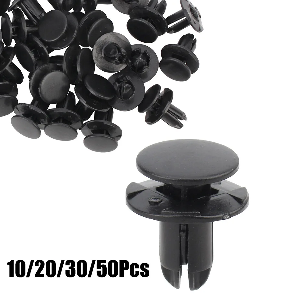 

Hot Sale 10x Retainer Clips 1420608250B 86590-28000 865952T500 8mm Hole Black Head Diameter 18mm Length 14mm Nylon