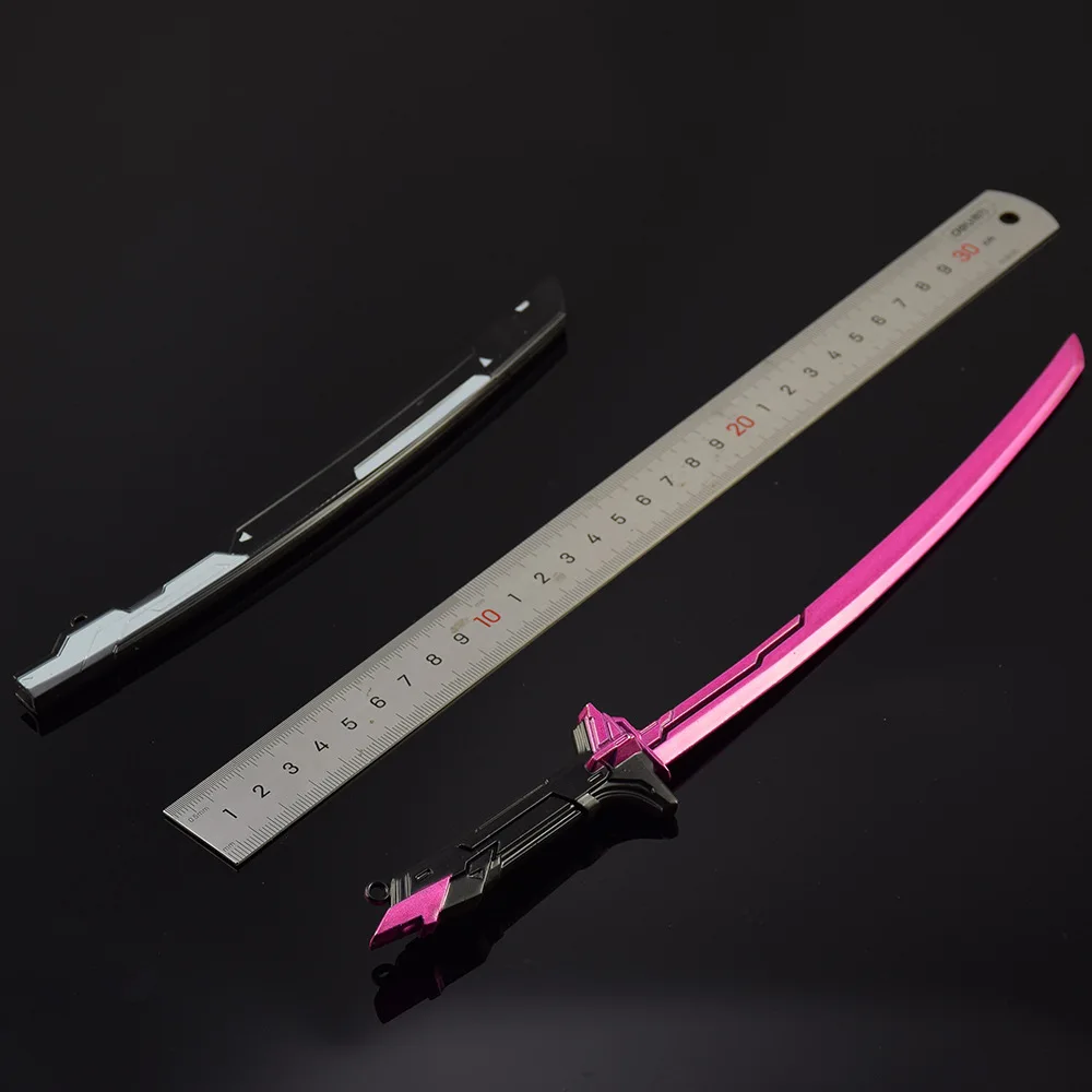30cm New VALORANT Game Figure Peripheral Metal Model Craftsmanship with Sword Sheath Props Desktop Decorate Ornaments Gifts Toys