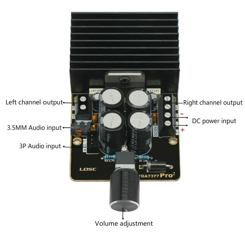 SOTAMIA TDA7377 Audio Versterker Board 2X30W Eindversterker Stereo Klasse AB Geluidsversterkers DIY Speaker Home Theater