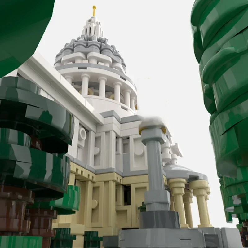 

Модель Street View Moc, строительные кирпичи, технология собора Святого Павла, модульные блоки, подарки, рождественские игрушки, наборы «сделай сам», сборка
