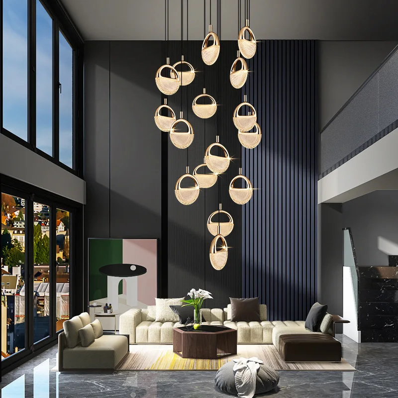 Crystal LED Pendant Light Indoor Lighting For Luxury Home Kitchen Living Dining Table Room Decoration Nordic Luxury Hanging Lamp image 3
