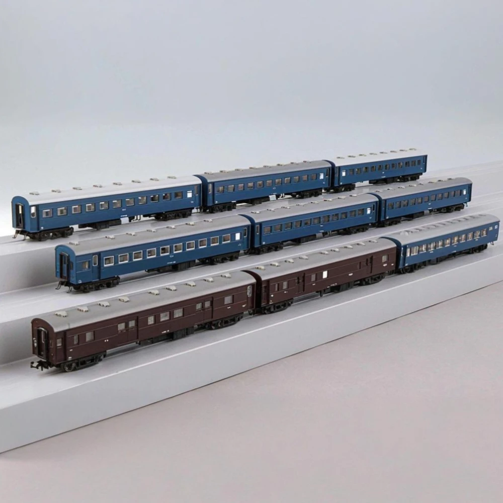 

Модель поезда KATO N-типа 1/160 San'in No. 10-1879 Набор из 9-вагонного пассажирского состава без двигателя, коллекционный, игрушка-подарок для мальчиков