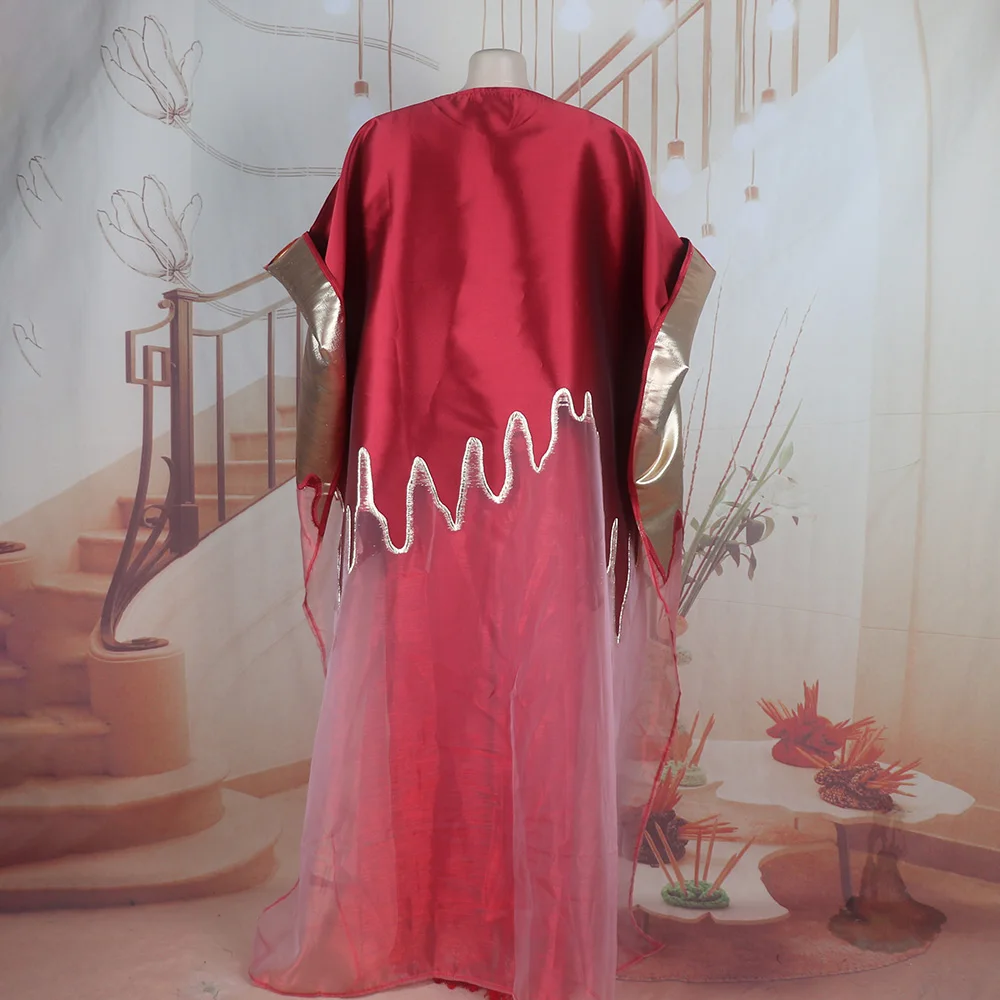Modische Afrikanische Kleidung Boubou Damenkleid Luxuriöser Afrikanischer Stoff mit Stickerei-Dekoration Damenmode – Detail 13