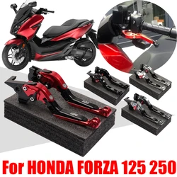 For HONDA FORZA 125 250 NSS FORZA125 FORZA250 NSS125 Accessories Folding Extendable Brake Clutch Levers Handle Brake Lever Parts