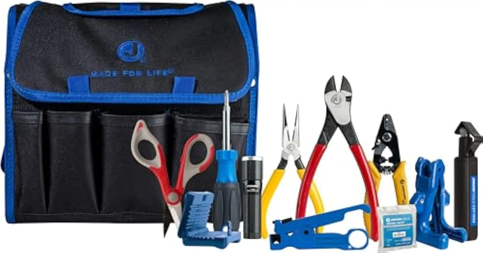 

Jonard Tools TK-120 Fiber Prep Kit - 12 Piece Fiber Optic Cable Access and Termination Tools Set with Stripping, Ringing,