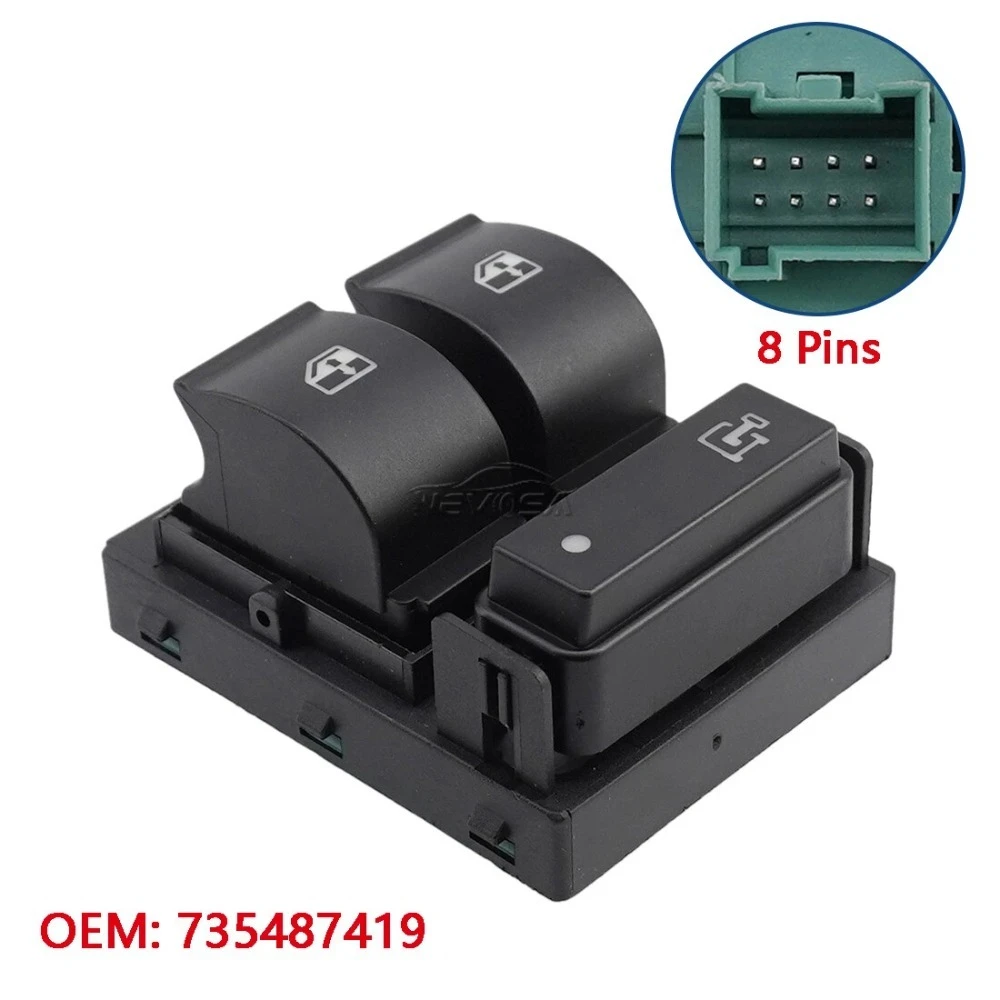 

735487419 Автомобильный электрический подъемник, кнопка переключения окна для Fiat Ducato, Citroen Jumper для Peugeot Boxer II