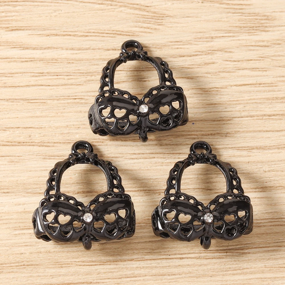 Tusember 5 Stück Niedliche Emaille Kawaii 3D Pantoffel- und Hutanhänger für Ohrringe, Halsketten, Armbänder, DIY-Schmuckherstellungszubehör – Detail 31