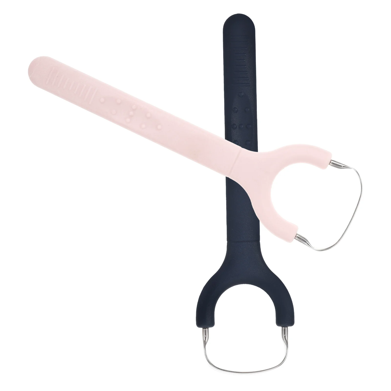 

2 шт., Y-образный скребок для языка из нержавеющей стали для взрослых и детей, инструмент для ухода за полостью рта, портативный очиститель, инструмент для чистки языка, бой