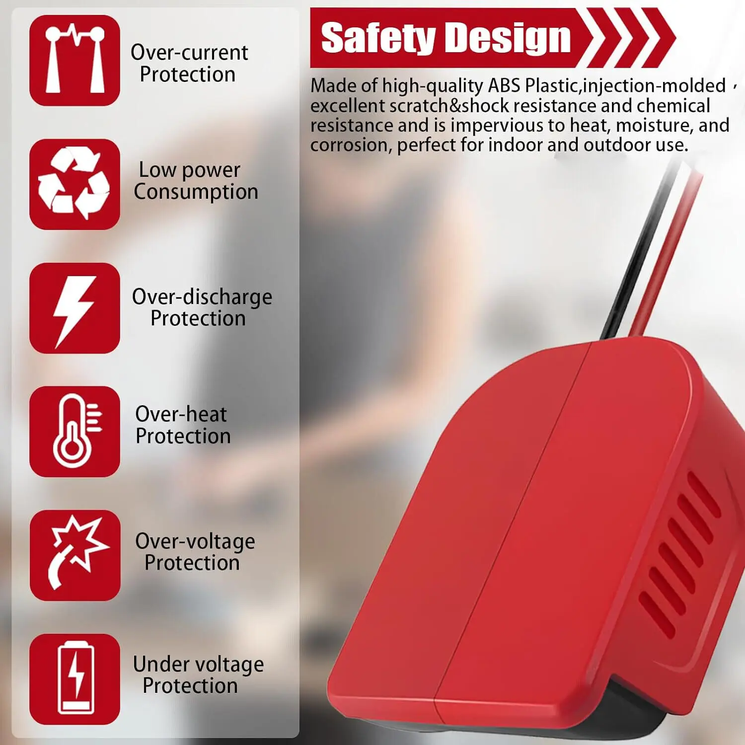 Imagem -03 - Step Down Conversor Regulador de Tensão Buck Boost Automático Adaptador Faça Você Mesmo 18v para dc 12v 15a 180w para Eberspacher 18v Li-ion Battery