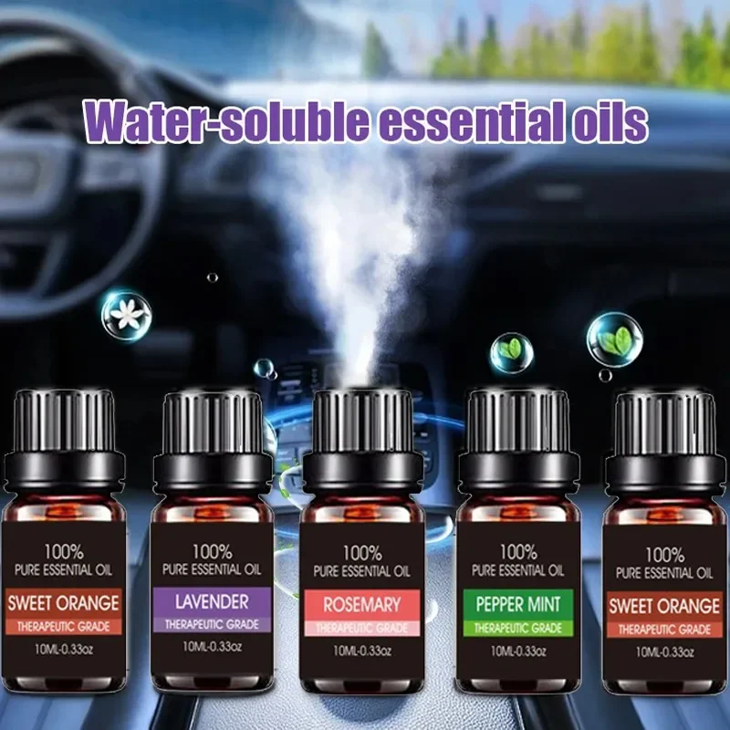 10ml Car Natural Plant Essential Oil for Car Air Freshener Diffuser Humidifier Refill Perfume Flavoring for Car Auto Accessories