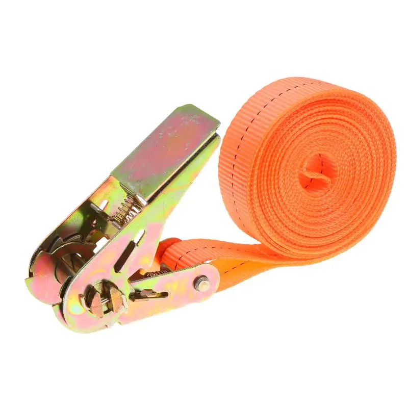Hochbelastbare Ratschengurte mit Hochzugfestem Gurtband und Rostfreier Metallschnalle für Campingausrüstung – Detail 3