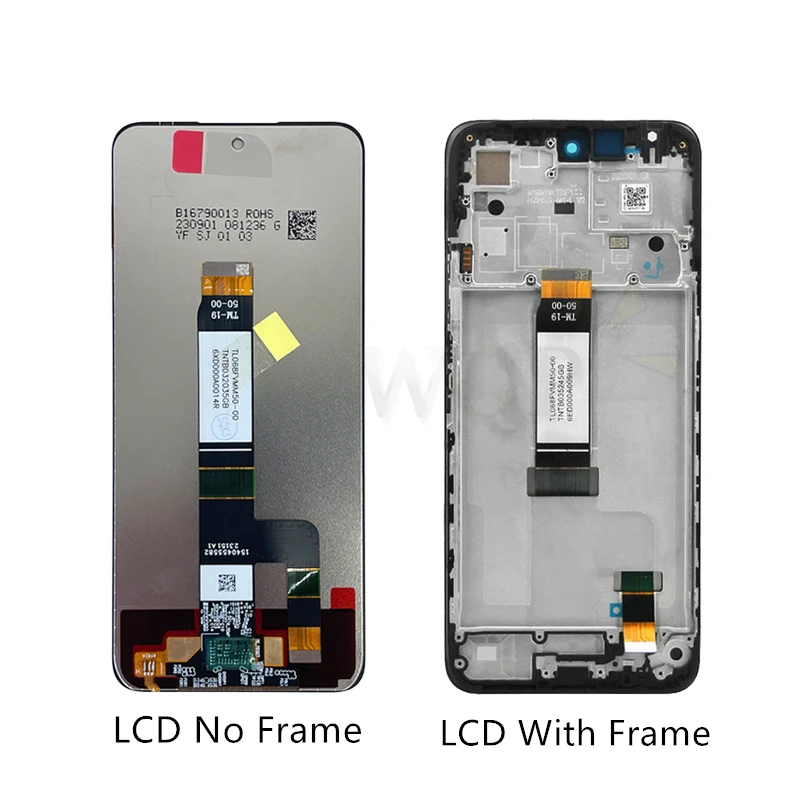 For Xiaomi Redmi 12 Lcd Display Touch Screen Digitizer Assembly With Frame For Redmi 12 Screen 23053RN02A Replacement Parts