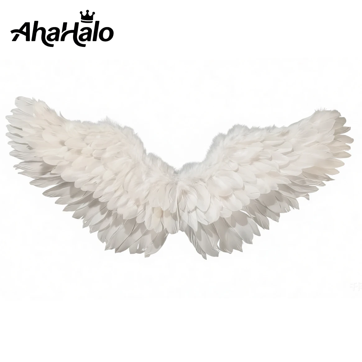 Large Angel Wings and Halo Adult Feather Angel Wings Costume for Women Halloween Cosplay Costumes Halo Included Feather Wing