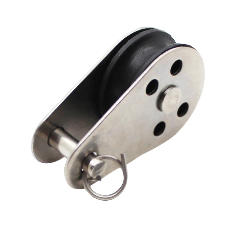 

ABVJ-30PCS Stainless Steel M25 Pulley Block Hanging Wire Towing Wheel Lifting Wire Rope Cable Pulley Roller