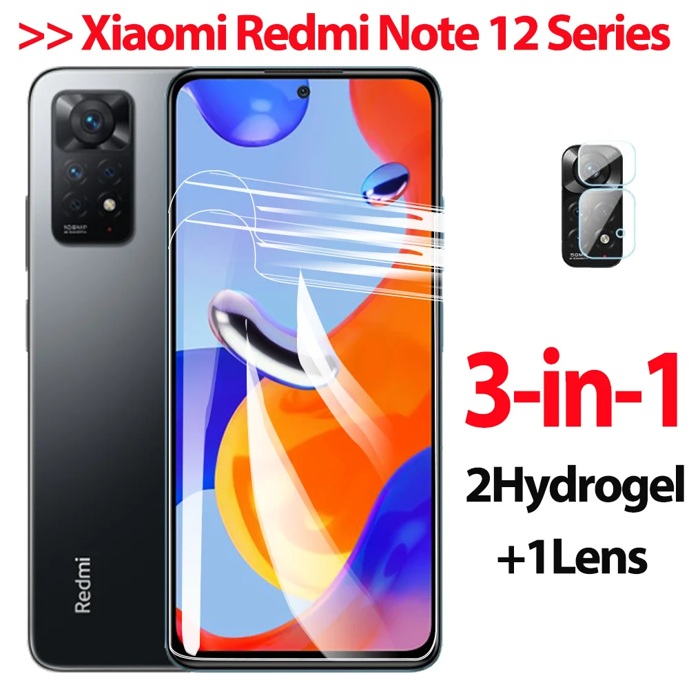 

Hydrogel Film For Xiaomi Redmi Note 12Pro Protector Camara Xiaomi Redmi Note 11 9 10 12 Pro 5G Hidrogel Xiaomi Redmi 9C NFC