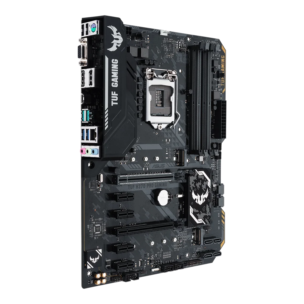 Imagem -04 - Placa-mãe para Jogos Asus Tuf H370-pro Intel H370 Lga 1151ddr4 64gb Suporte Core I38100 I3-9100f I59400 I5-9400 I7-8700 Cpu Atx