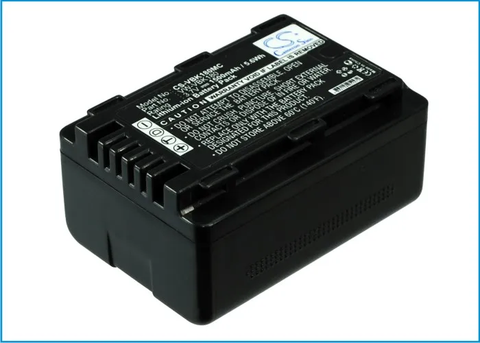 Camera 1500mAh Battery For Panasonic VW-VBK180  VW-VBK180E-K  VW-VBK180-K SDR-H85  SDR-T55  SDR-T50  SDR-S50  HDC-SD60