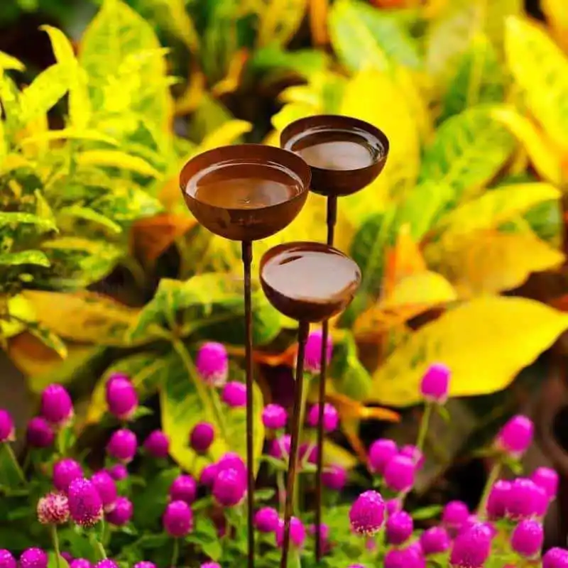 New Garden Rust-Proof Rainwater Collection Decoration Outdoor Three-In-One Rainwater Container With Built-In Stand