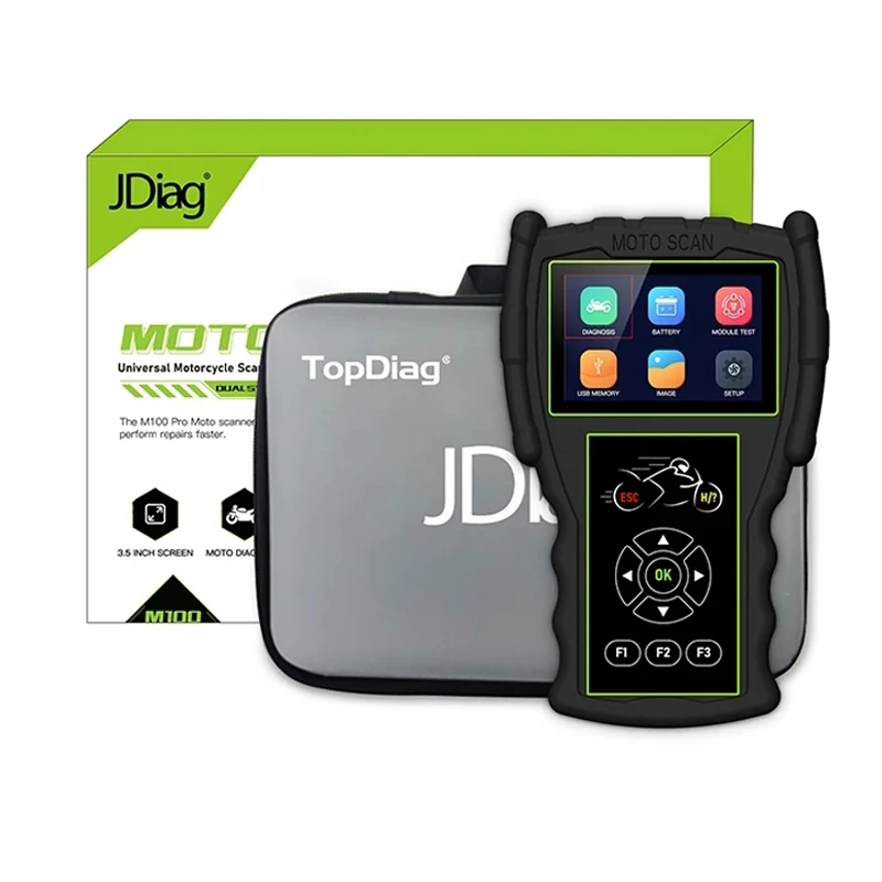 

2024 JDiag M100 Pro Diagnostic Scanner Code Reader Fault OBD2 Tool Motorbike For KTM Honda Yamaha Kawasaki Suzuki BMW Moto Scan