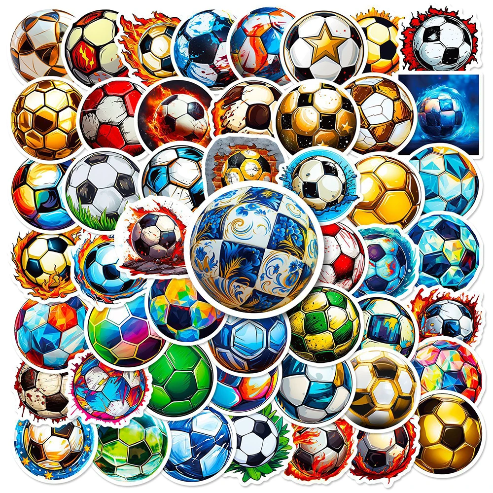 10/30/50pcs Sports Contest Soccer Football Graffiti Stickers Decals DIY Skateboard Laptop Phone Car Waterproof Sticker Kids Toys