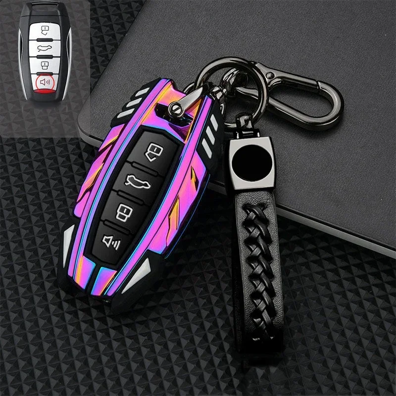 Zinc Alloy Key Case For Haval F7x H6 2023 Accessories Car Key Cover For Haval Jolion Joico Jollein F7 H6 Jolyon F7H Dargo