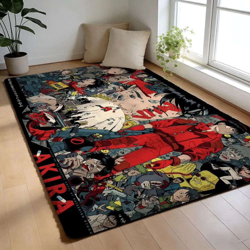 

Floor Mat Soft Flannel Rug Non-Slip Absorbent Mat for Bathroom Bedroom Home Decor Anime A-Akira