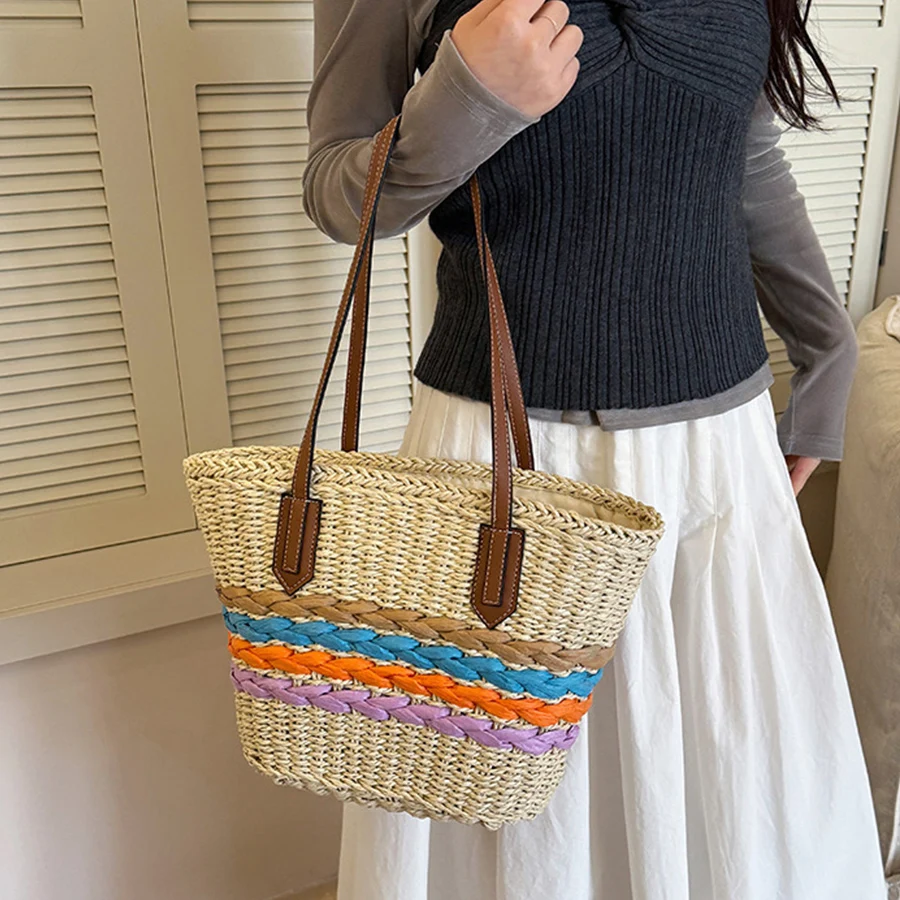 Summer Straw Bags for Women Ba - огляд і ціна Crochet Bag Raffia