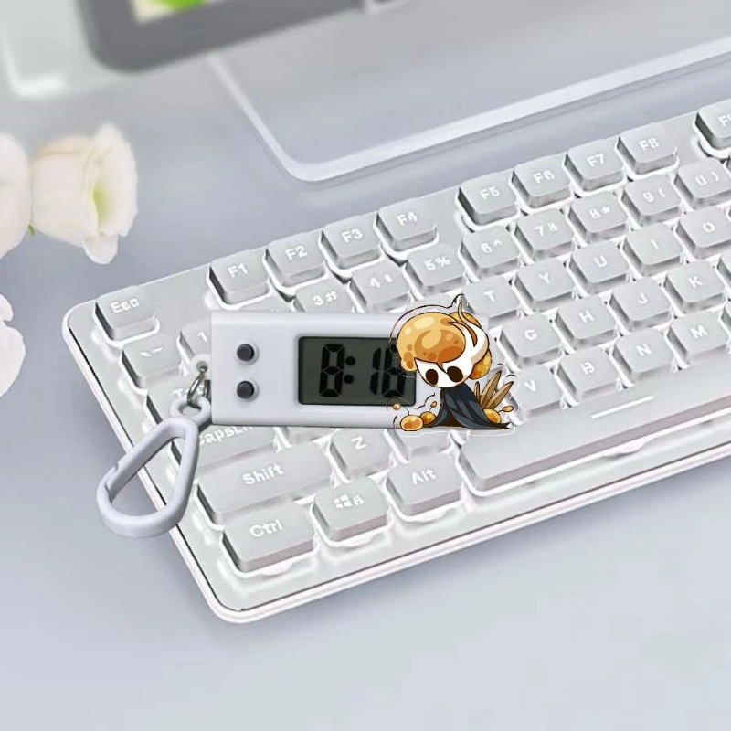 สินค้าอนิเมะการ์ตูน Hollow Knight ใหม่ นาฬิกาอิเล็กทรอนิกส์เงียบ ทันสมัยและสร้างสรรค์สำหรับนักเรียน นาฬิกาอิเล็กทรอนิกส์แบบติดกระเป๋า