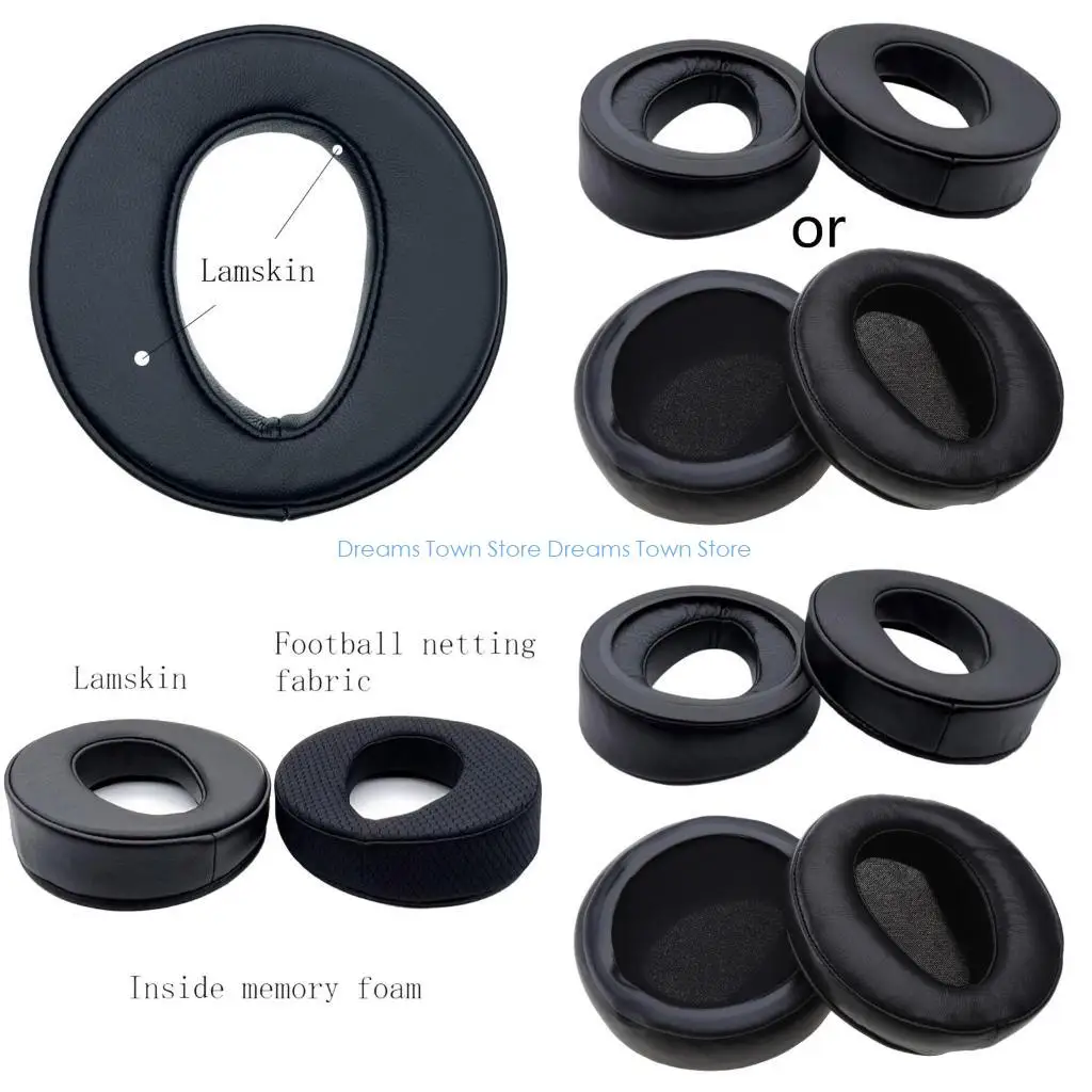 HX6A Headphone Earpads Ear Cushion for MDR-Z1R Z7 Z7M2 Earphone Lambskin/Mesh Sleeves