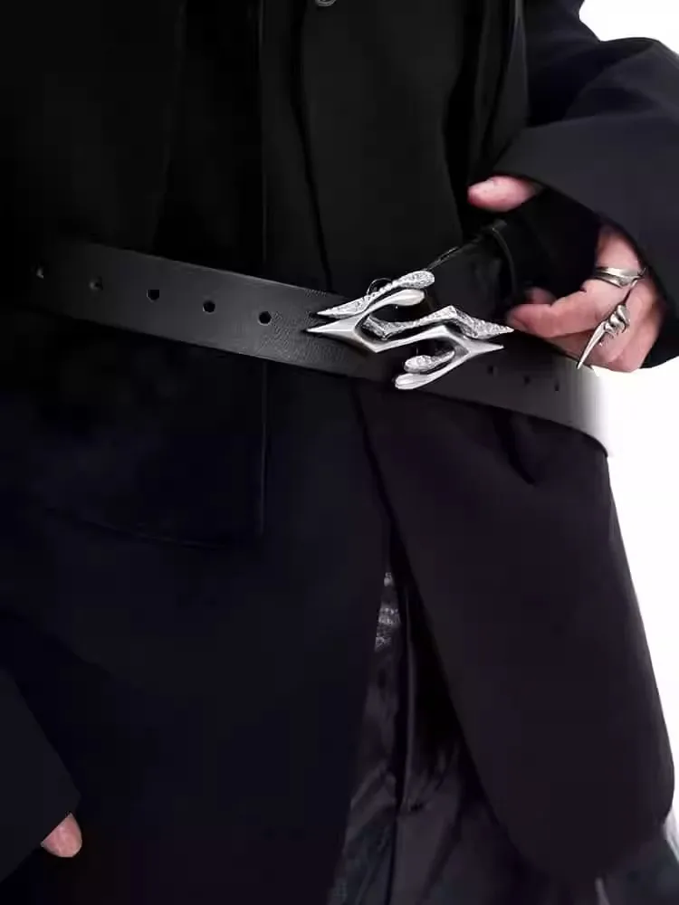 ผู้ชายผู้หญิงแฟชั่นเงินหัวเข็มขัดของแท้หนังรัดตัวหญิง Cummerbund Coat เข็มขัดชุด Decration เข็มขัดกว้าง J1507