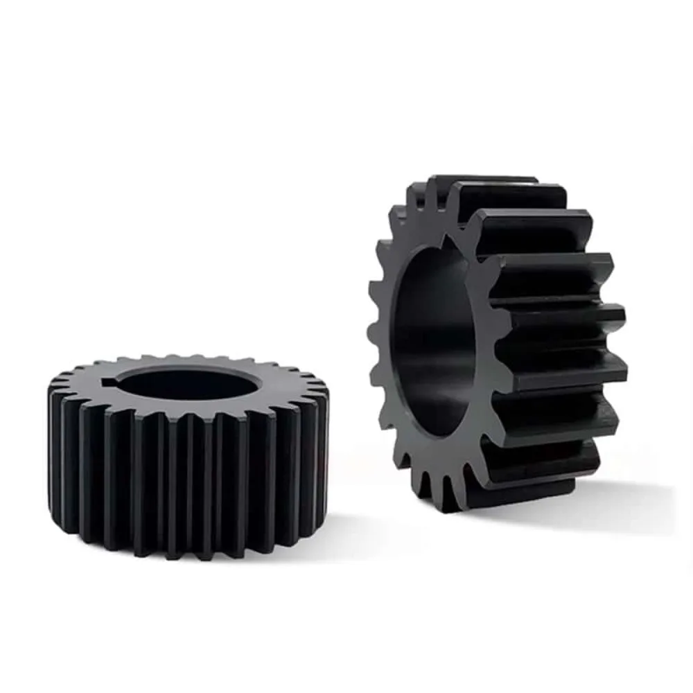 2M 45# Steel Flat Spur Gear, 10-17 Teeth, 6.28mm Pitch, Optional 5-20mm Bore, Replacement Gear for Electric Motor Machinery