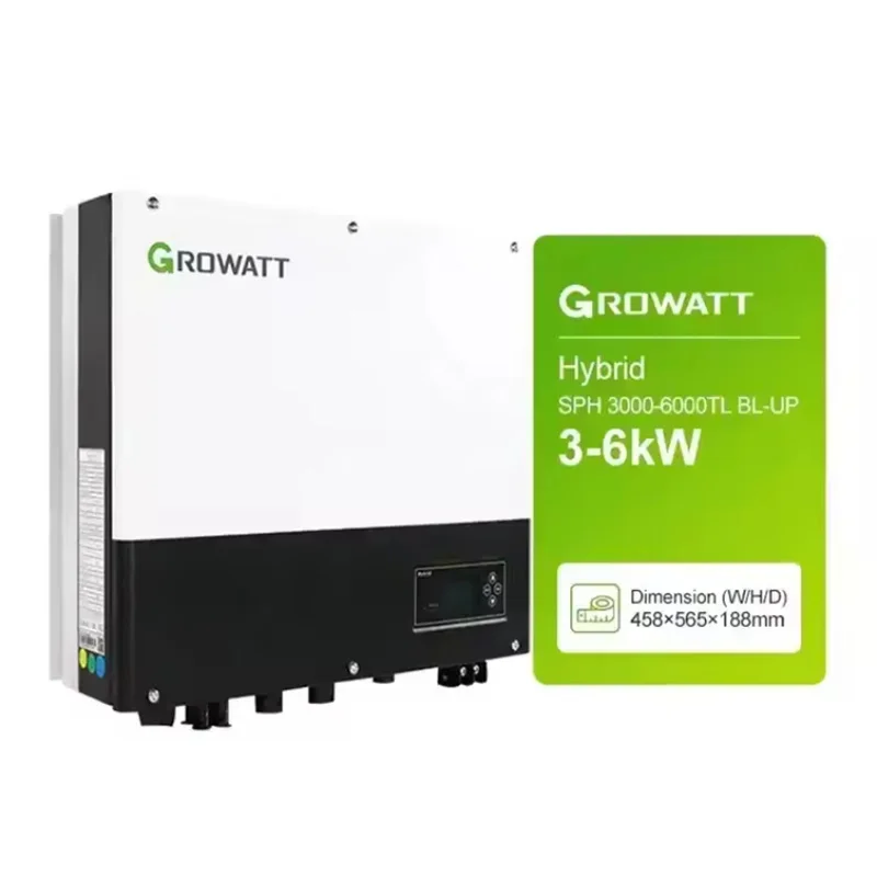 

Growatt 5Kw 6Kw Inversor De Onda Senoidal Pura Smart Load Control Via Dry Contact Solar Inverter For Home Off-Grid On-Grid Syste