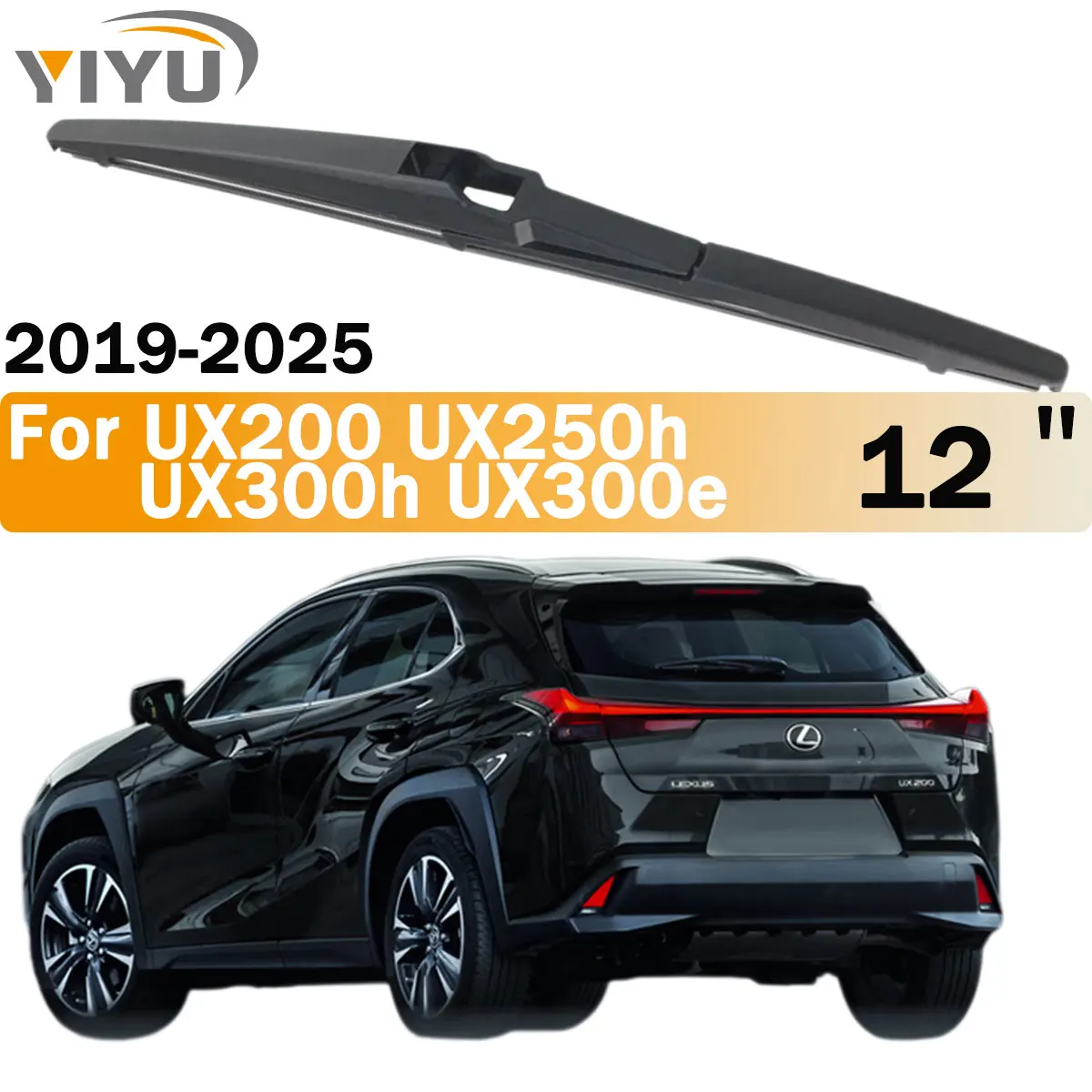 12-Zoll Heckscheibenwischer für Lexus UX200 UX250h UX300h UX300e 2019-2025 Windschutzscheibe Heckscheibenwischer Auto-Zubehör