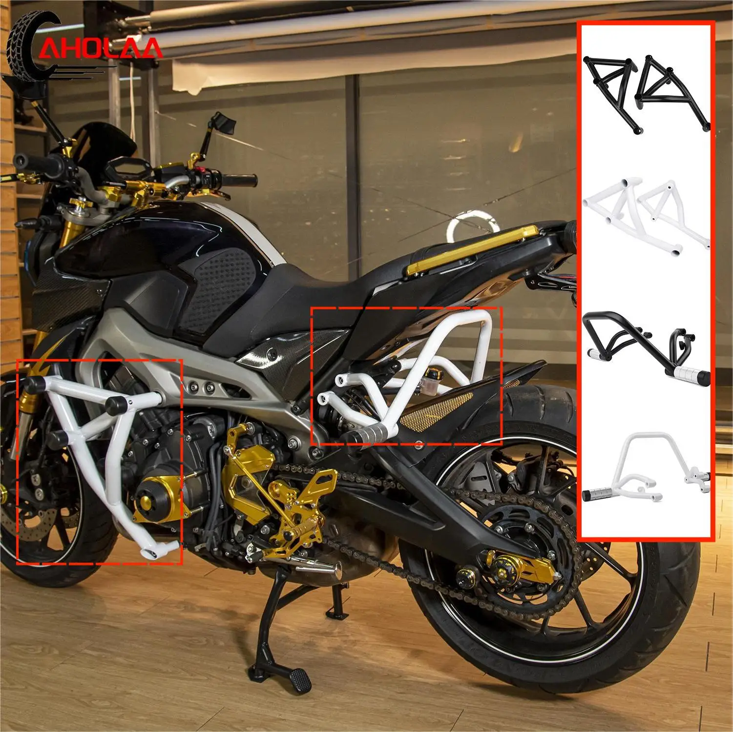 Motorcycle Engine Cabin Guard Crash Protection Frame Falling Protector for Yamaha FJ MT FZ 09 MT09 Tracer FJ09 FZ09 2013-2020