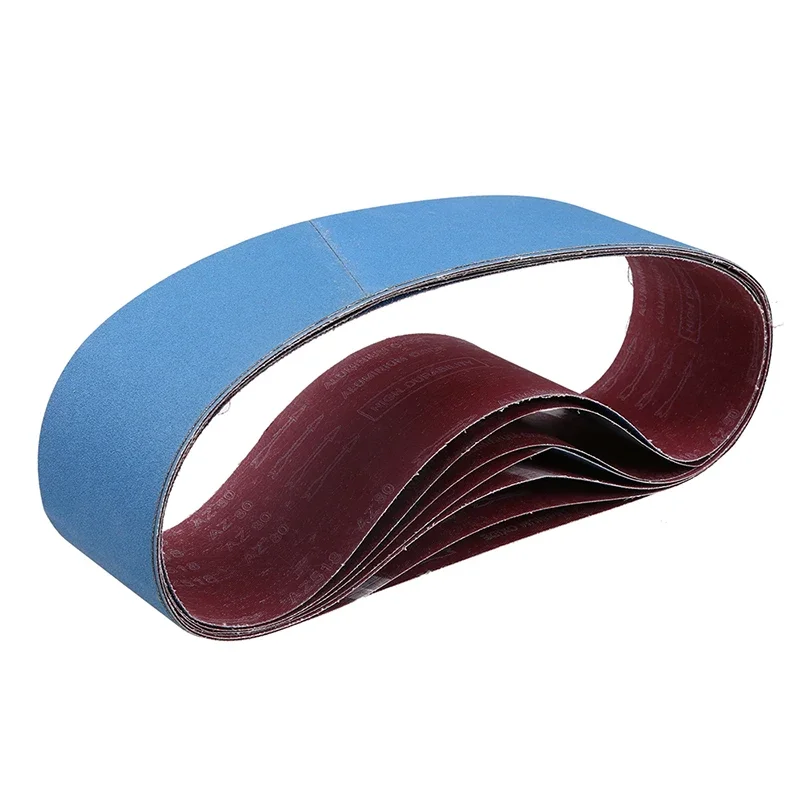 1pc 100*915mm Zirconium Corundum Sanding Belts Blue 80/120/150/180/240/320/800/1000 Grits Sanding Belts Bands for Polishing Tool