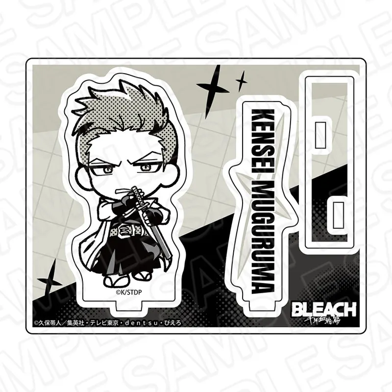 Anime BLEACH: Thousand-Year Blood War Ikkaku Madarame Q-Style Acrylic Stand Model Plate Keychains Desk Decorations
