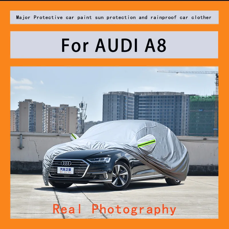 

For AUDI A8 clothing cover for sun protection, rain resistance, heat insulation, thickening, dust prevention, and sun shading