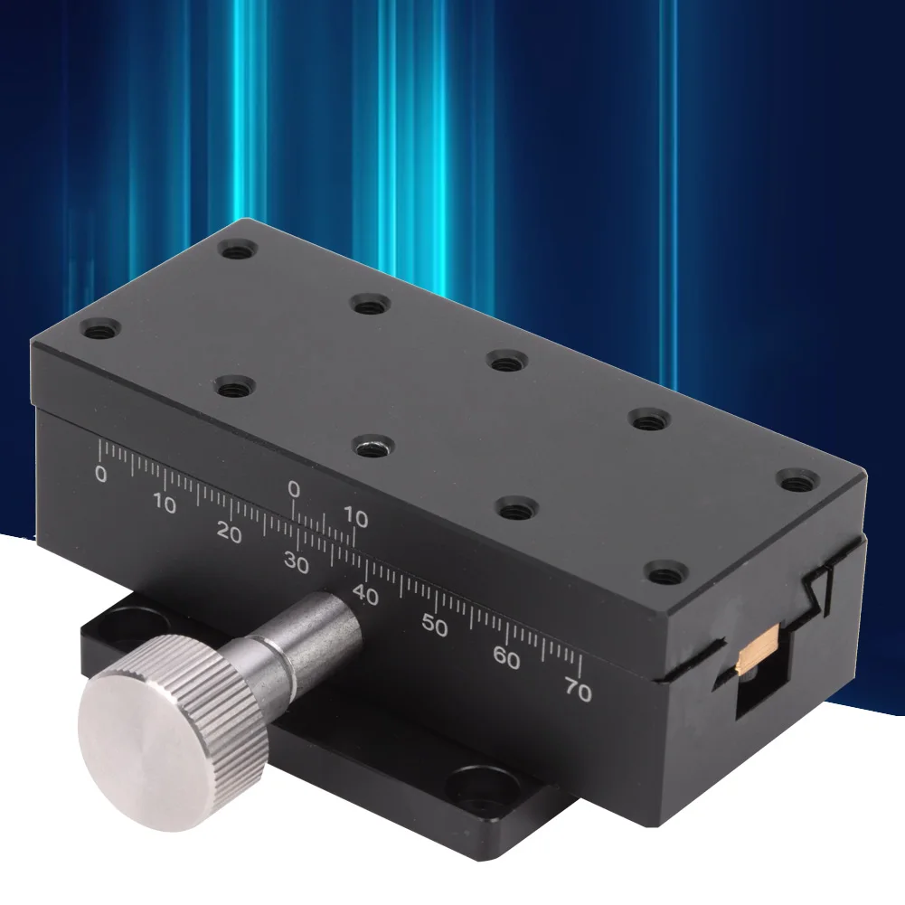 

Manual X Trimming Gear High Accuracy Adjustable Sliding Stage 40x90mm Manual Trimming Table X Trimming