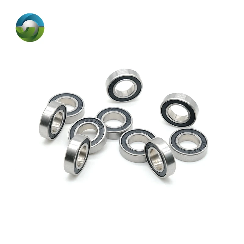 10PCS S6800RS Bearing 10*19*5 mm ABEC-7 440C Stainless Steel S 6800RS Ball Bearings 6800 Stainless Steel Ball Bearing