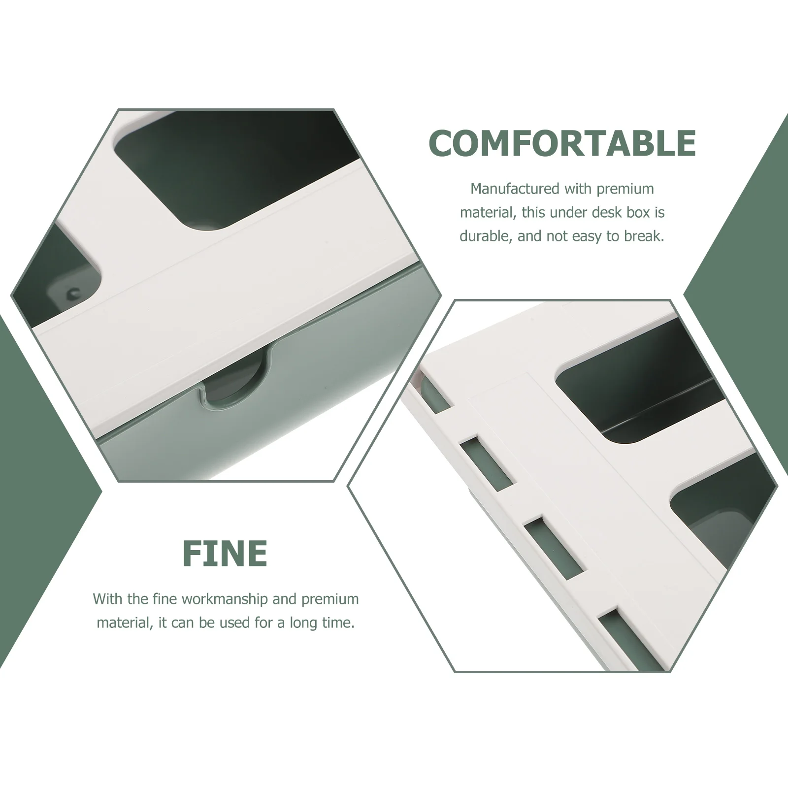 

Storage Box Desk Organizer Drawer Organiser Under Holder Drawers Invisible Pp Office