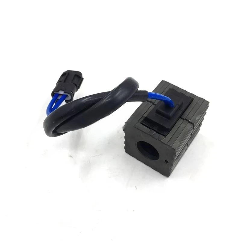 For XCMGs Excavators Wards, Lovols Sanys JCMs Shanhes Intelligents, Pilots Safety Lock Solenoid Valve Coil