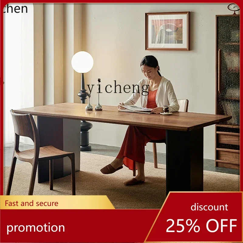 

HXL living room workbench medieval large board table household desk rectangular solid wood dining table