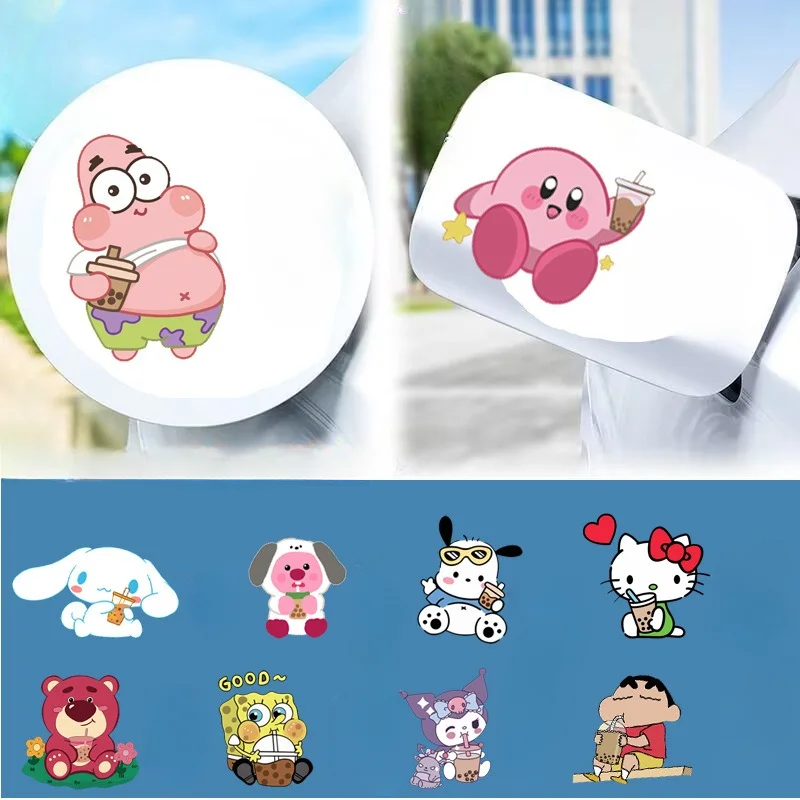 Sanrio Car Sticker Fuel Tank Cap Refueling Reminder 929598 Kuromi Pochacco Decorative Cartoon Cute Car Sticker Wholesale