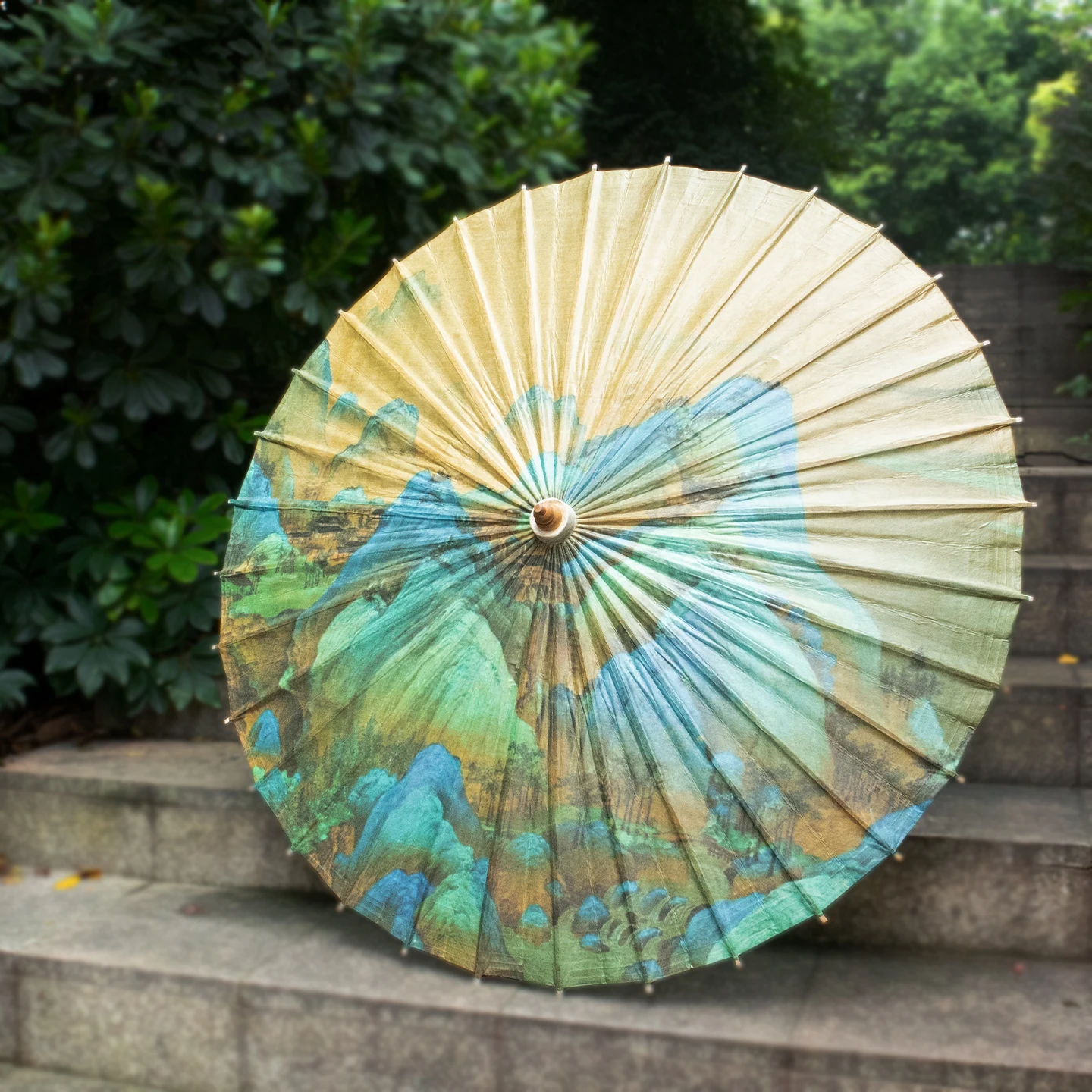 

Классический зонтик из масляной бумаги в китайском стиле - реквизит для свадебного душа и фестиваля