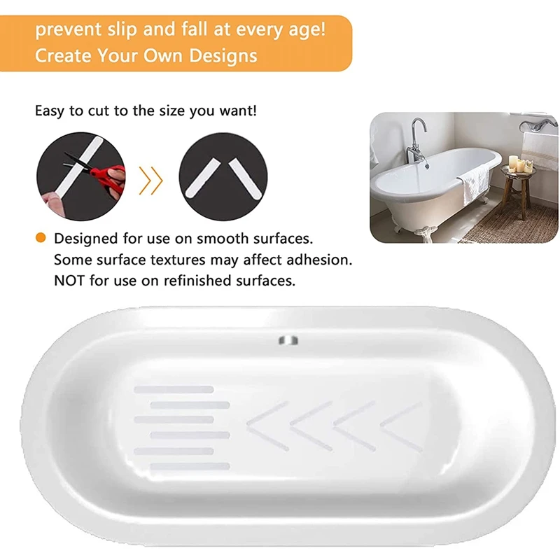 36 pçs transparente antiderrapante tira adesivos anti deslizamento aderência adesivos tiras antiderrapantes almofada banheira piso fita de segurança esteira