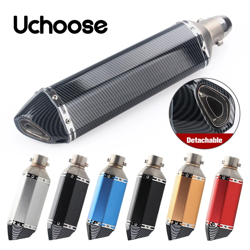 51mm Universal Accessories Motorcycle Exhaust Pipe Modified Muffler Pipe MOTO Off-road Vehicle Loud Domineering Handsome