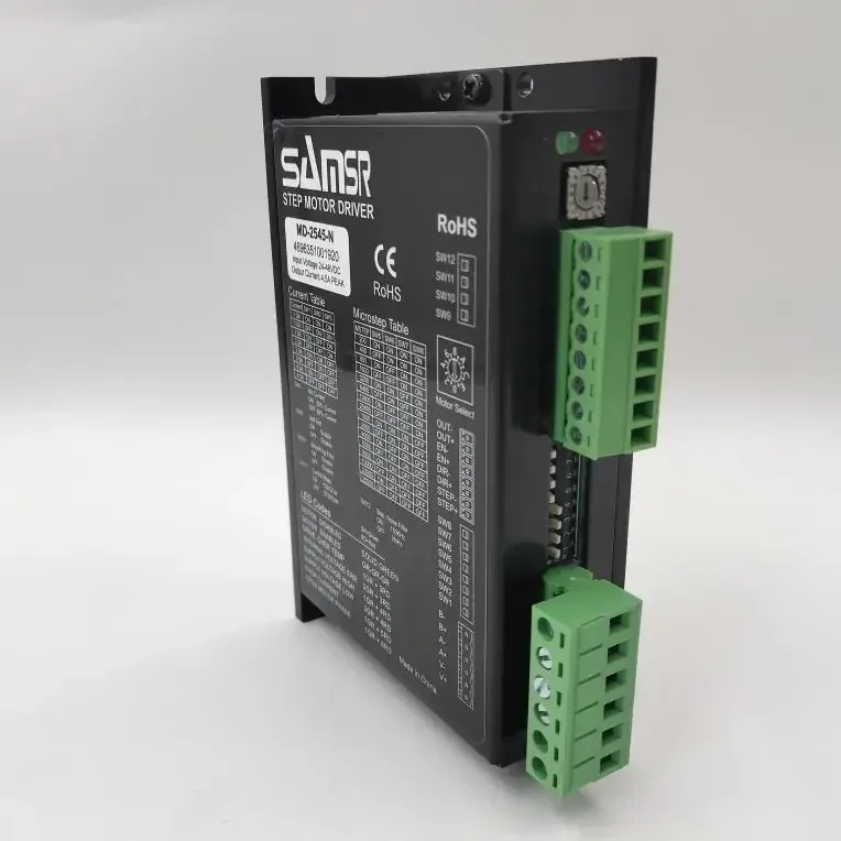 SAMSR CNC محرك متدرج سائق 1.0-4.5A 24-48VDC 128 قرارات مايكرو خطوة لمحرك متدرج Nema 17 و 23